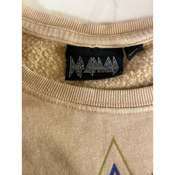 Women's Def Leppard Crewneck Oversized Sweatshirt Size‎ Small Leopard Graphic - Picture 4 of 6